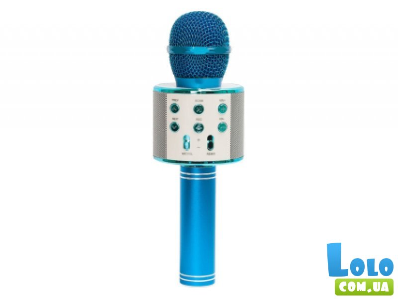 Беспроводной микрофон караоке Wster (синий)
